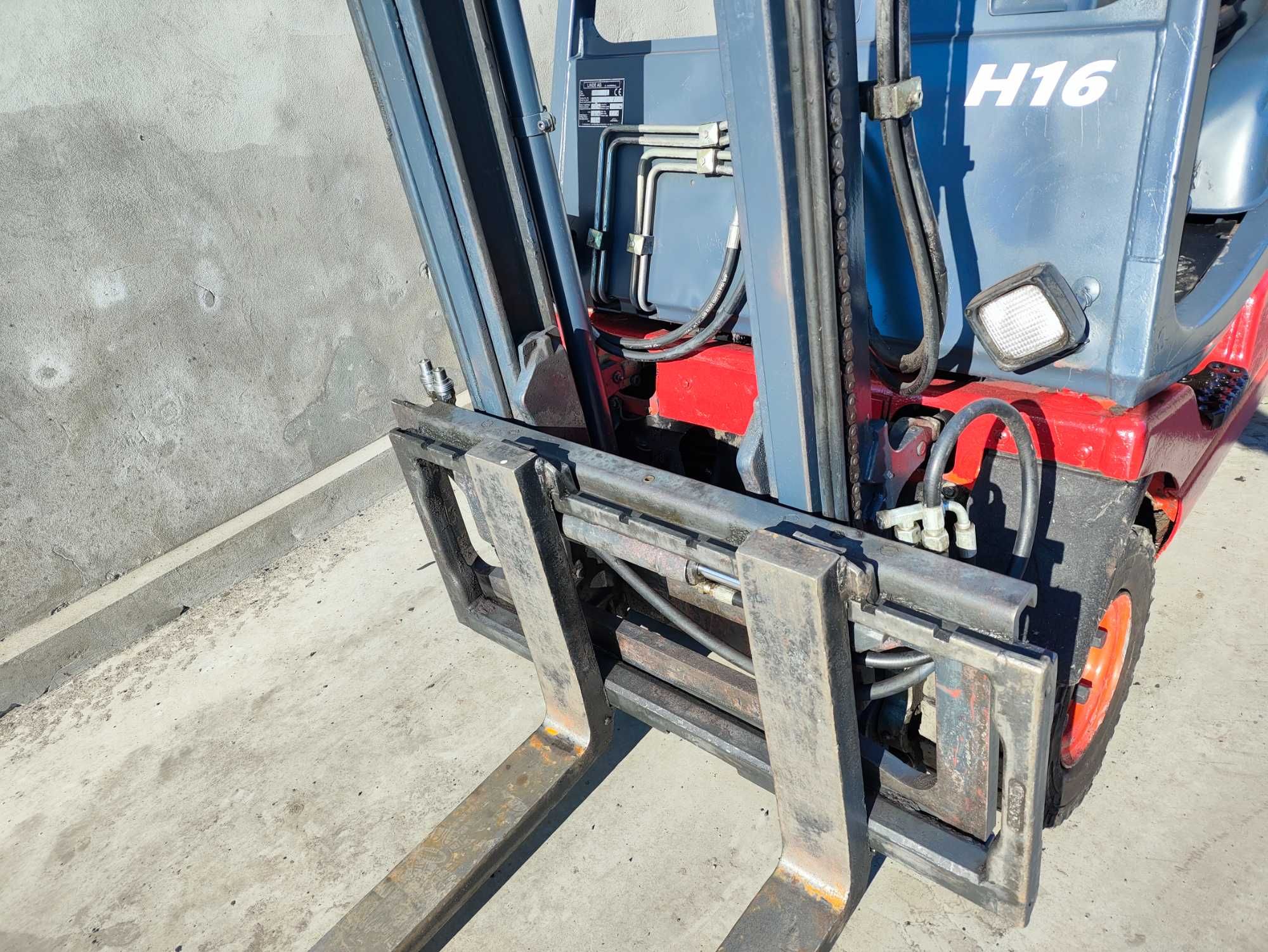 Wózek widłowy Linde H16 z UDT, 4 sekcje, widlak, ładowarka