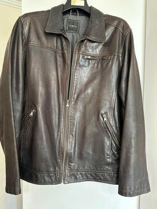 Quadro Valentino р.52 54 чоловіча шкіряна куртка м"яка шкіра Німеччина