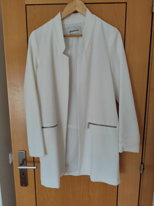 Blazer comprido branco