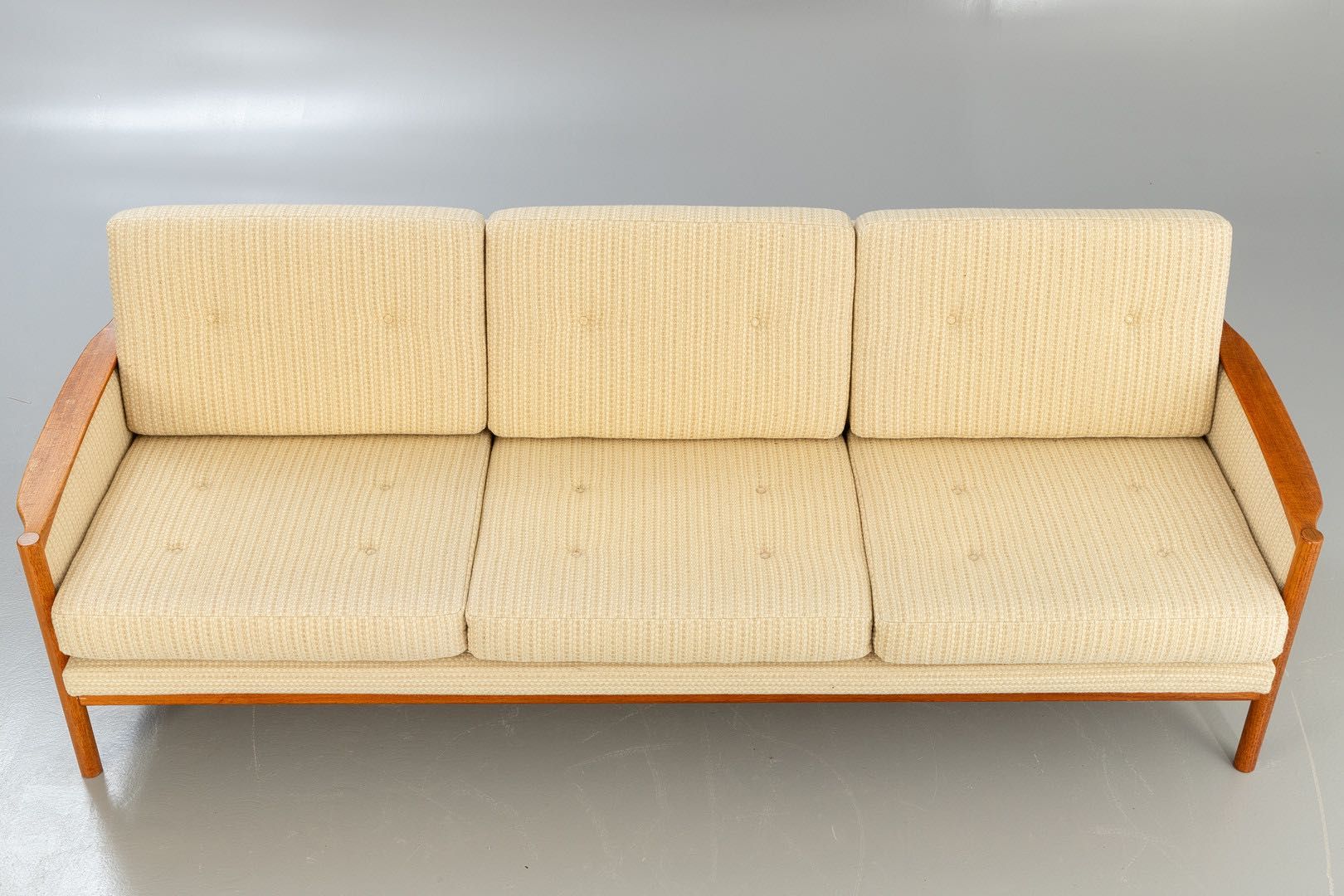 Sofa 3-osobowa | rama z drewna tekowego | Dania 1960s
