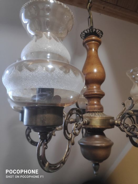 Żyrandol z duszą antyk