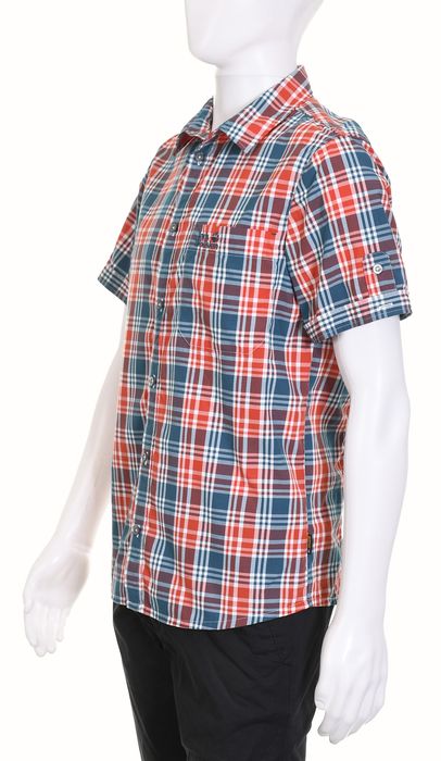 JACK WOLFSKIN SLIM FIT koszula męska z krótkim rękawem w kratkę M k 42