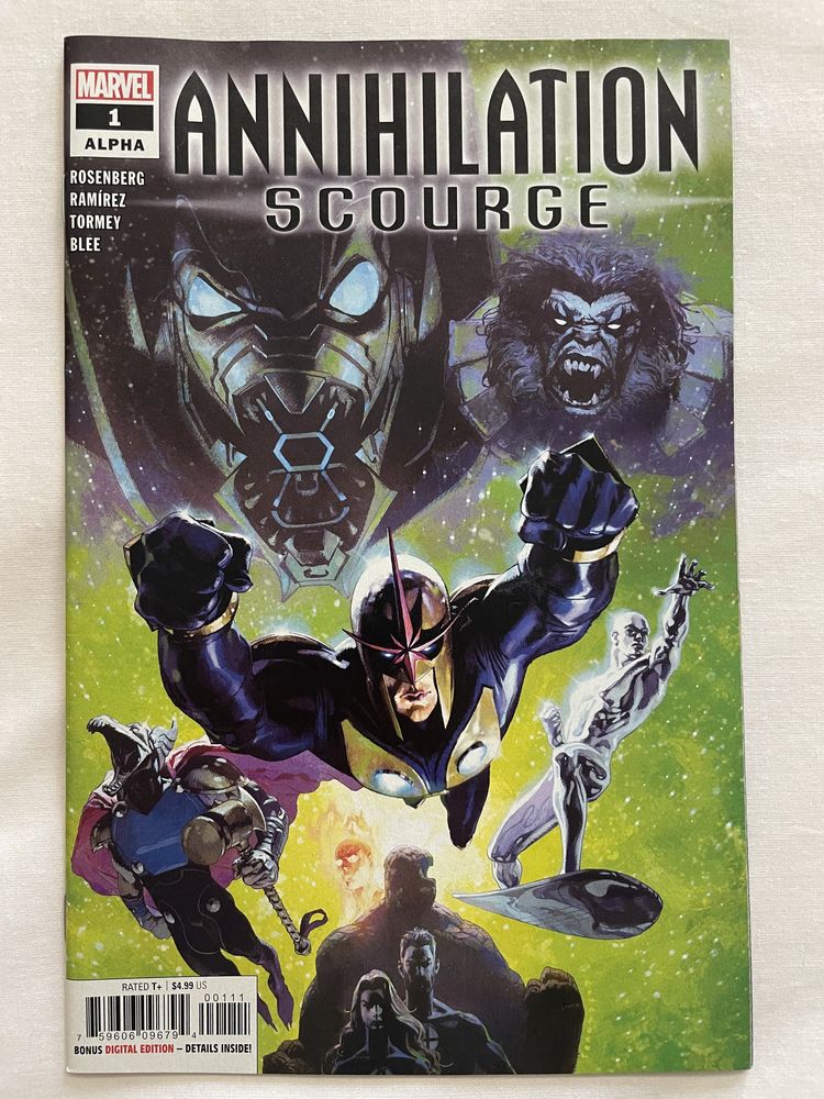 3 comics “Annihilation Scourge” - Nova e Fanyastic Four