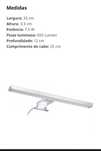 Luz led com aplique