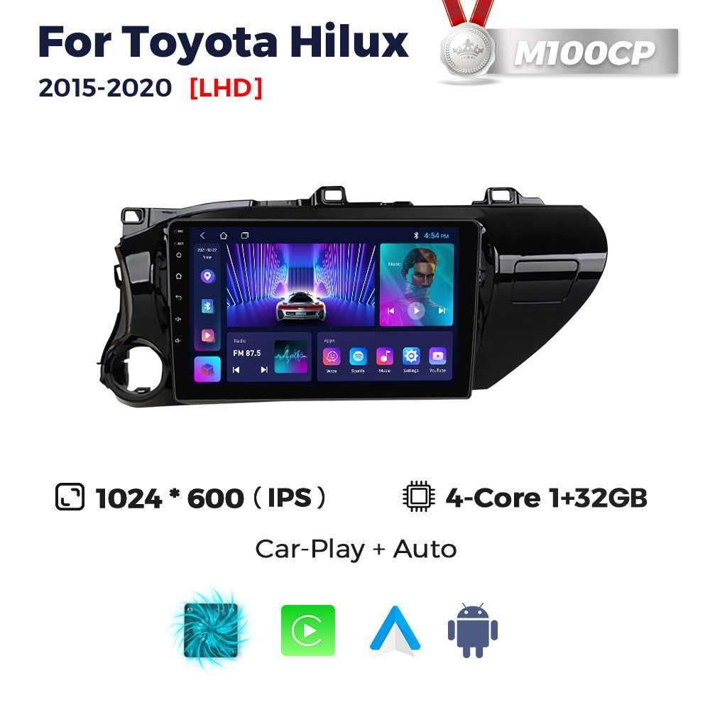 Штатна магнітола Toyota Hilux Android Тойота Хайлюкс GPS навігація