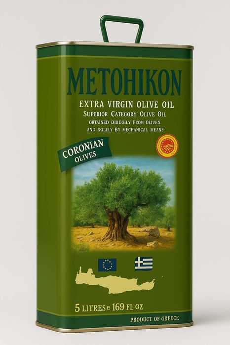 Греческое Оливковое Масло METOHIKON Extra Olive Oil Оливкова олія
