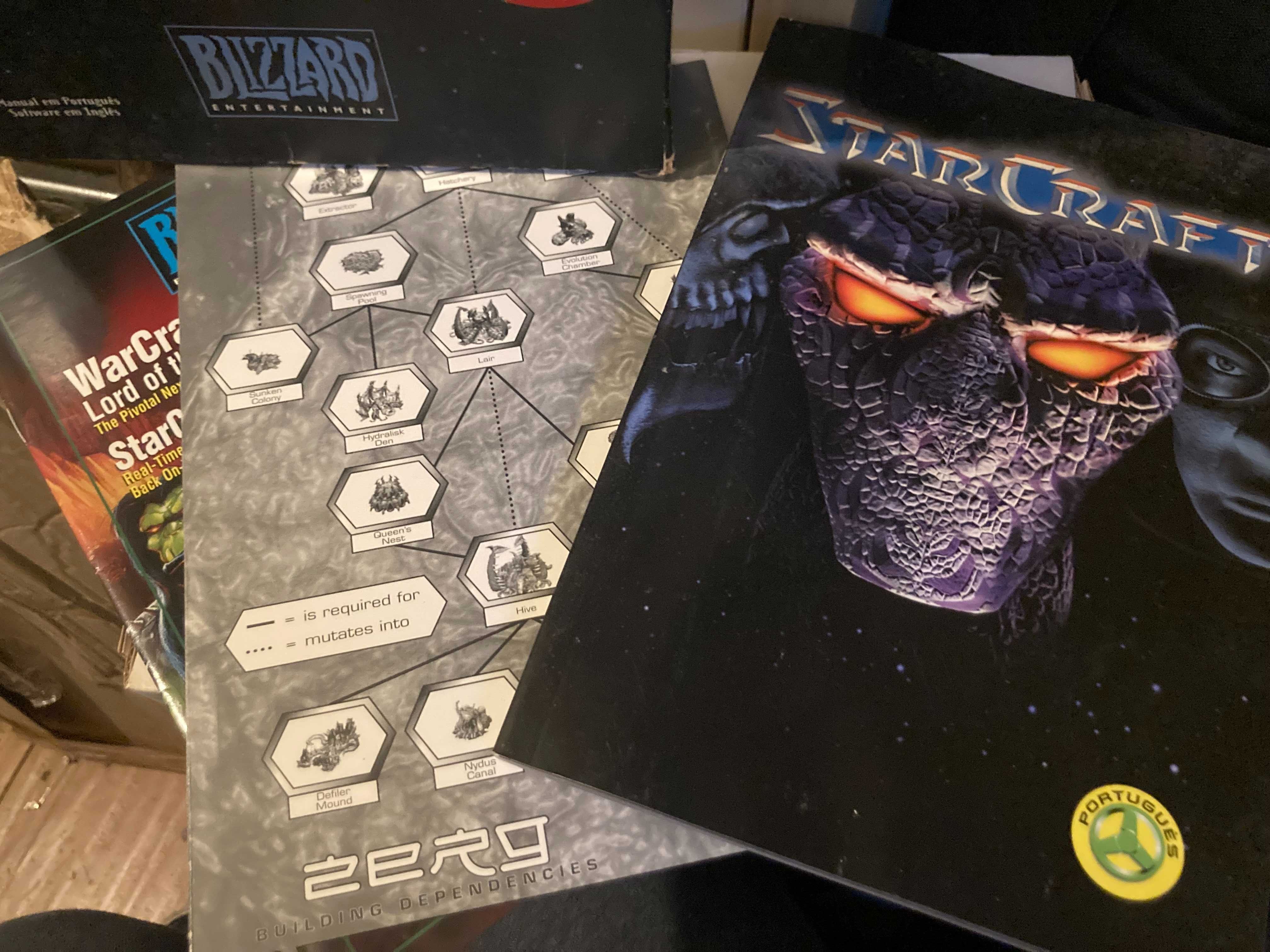 StarCraft Jogo PC Original 1998 na Caixa Windows. Raro de Coleção