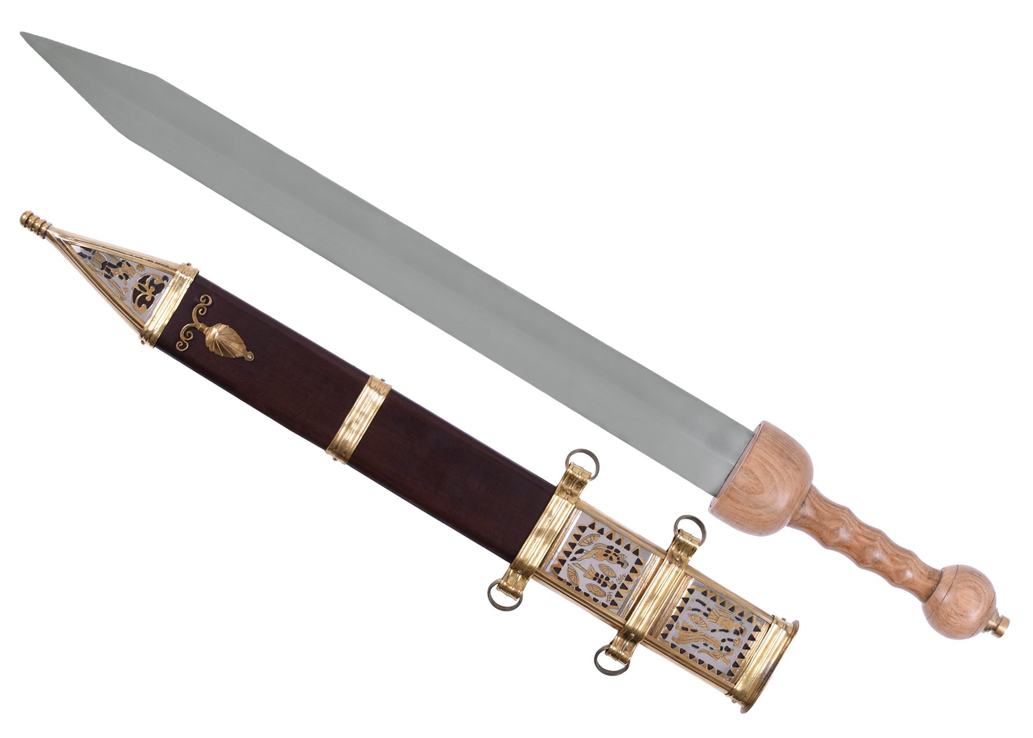 Rzymski Typ Pompejów Gladius Z Pochwą, I W. N.e. Bm