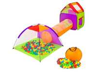 Namiot dla dzieci suchy basen, domek + 100 kolorowych piłeczek