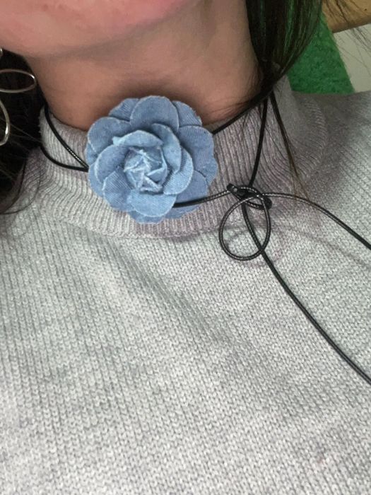 Чокер квітка на шию, прикрасити одежу цветок на шею. Весілля Девичник