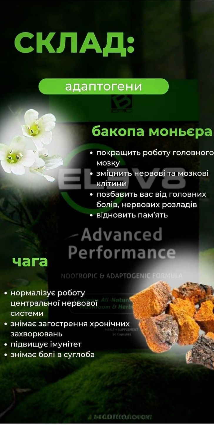 ELEV8-клітинне харчування.  30 капсул -2000грн.