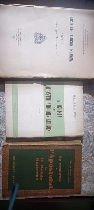 Coleção livros antigos religião católica