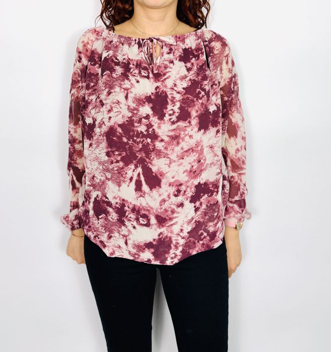Bluzka w odcieniach bordo tie-dye M 38 Janina