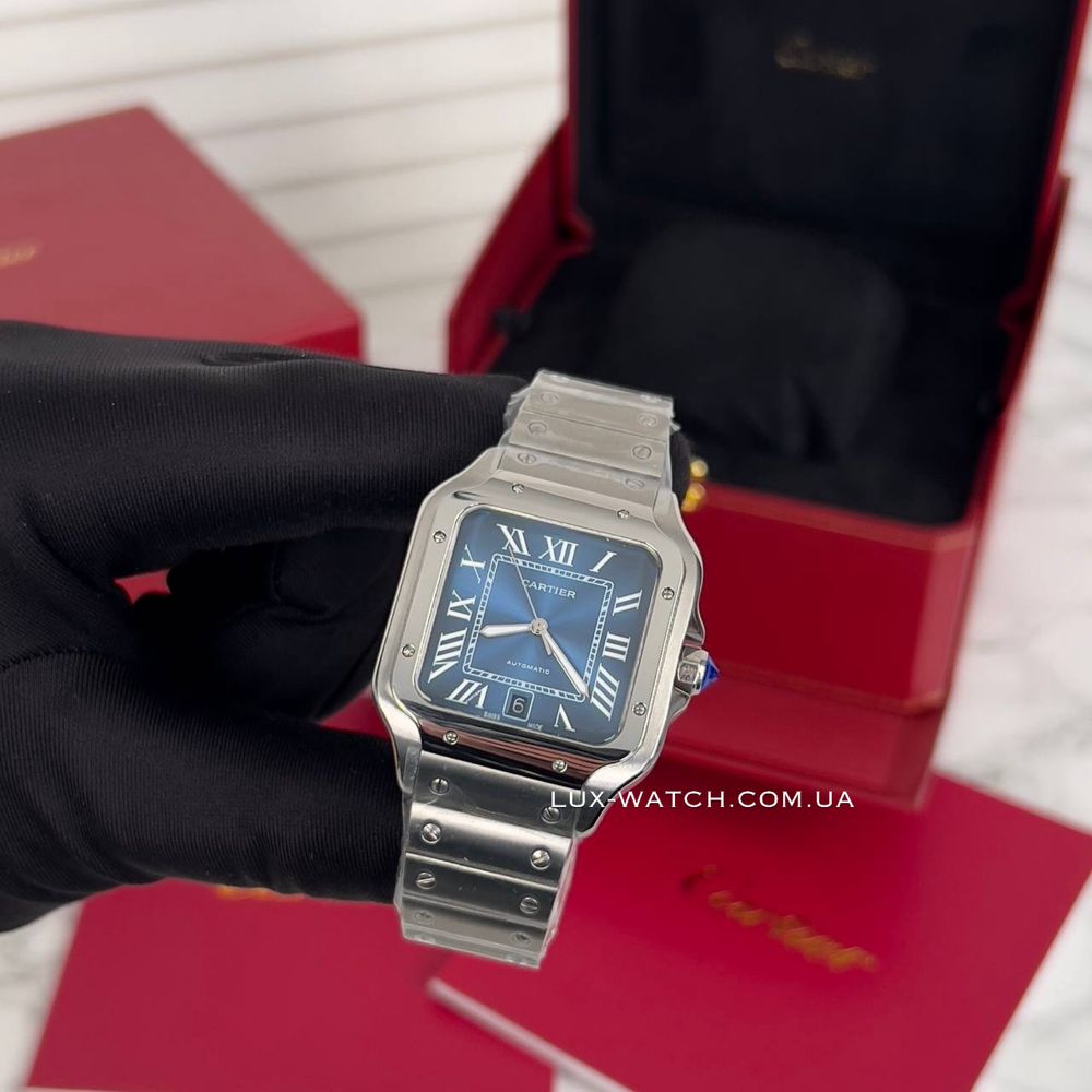 Стильные мужские часы Cartier Santos