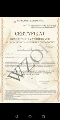 certyfikat kompetencji zawodowych