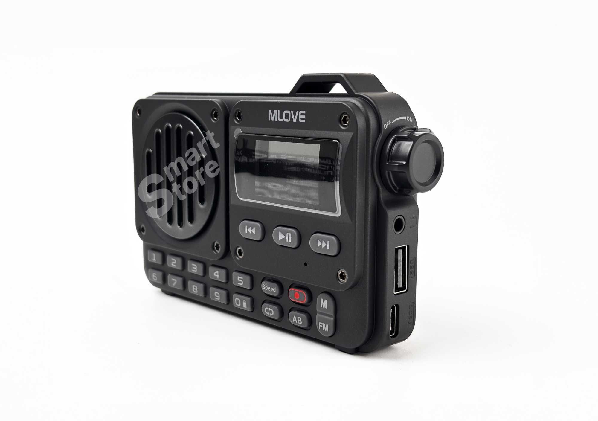 Портативна Bluetooth колонка MLOVE BV800 з FM-радіо та LCD-дисплеєм