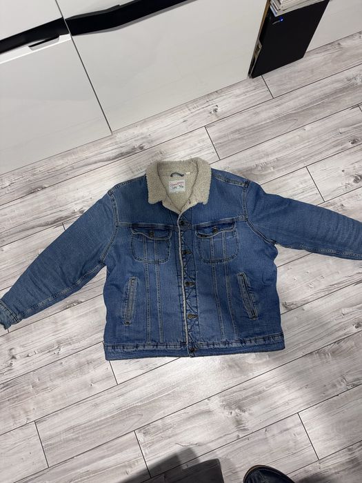 kurka jeansowaa zimowa z futerkiem Lee