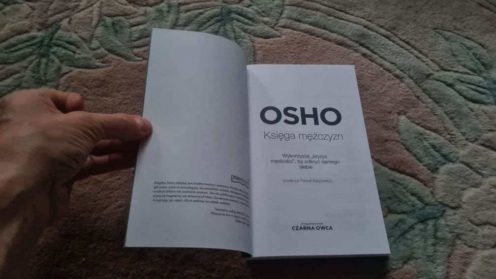 Osho Księga mężczyzn. Kryzys męskości -NOWA