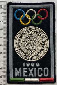 Plakietka, naszywka Mexico 1968, z okazji Olimpiady w Meksyku w 1968r.