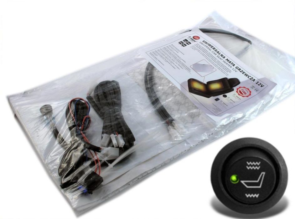 Mata grzewcza grzejna pod tapicerkę 12V 40W maty samochodowa do auta