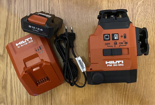 NOWY laser Hilti PM 30-MG (ZIELONY) + bateria + ładowarka