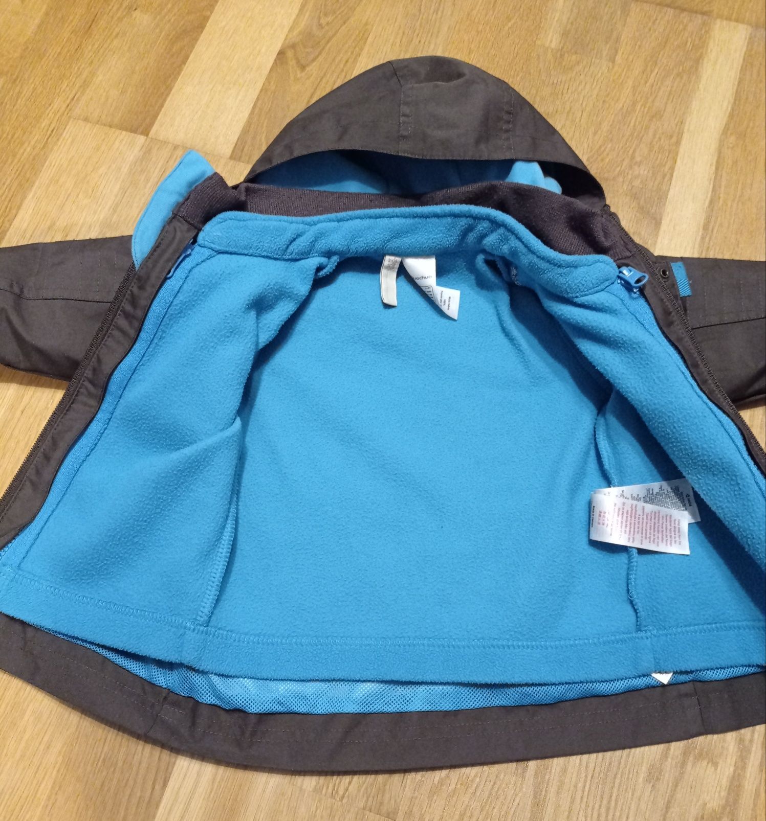 Decathlon Quechua Oxylane kurtka dziecięca 2w1, r. 71/77 (9-12 mies.)