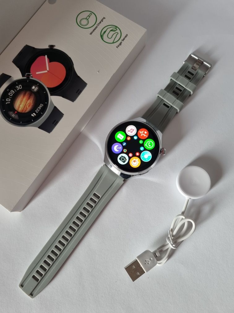 Smartwatch GT5 Pro nowy srebrny