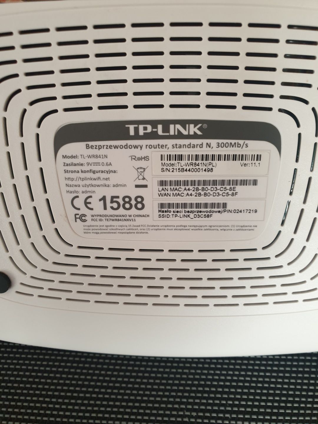 Router TL-WR 841 N