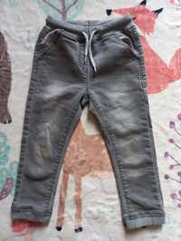 Spodnie dżinsy jeansy szare 98 Next
