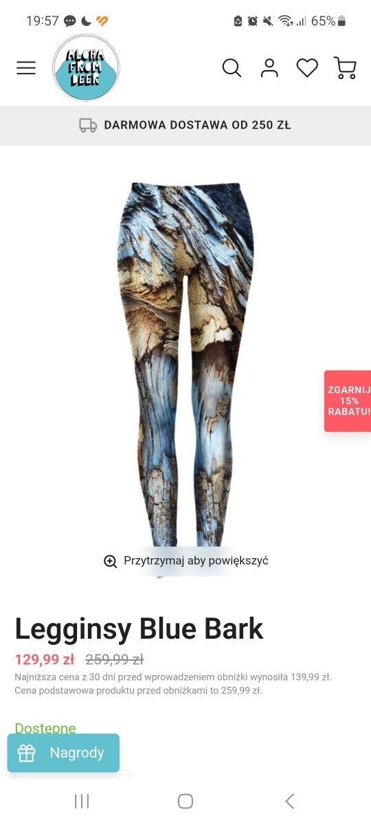 Legginsy Blue Bark AfD