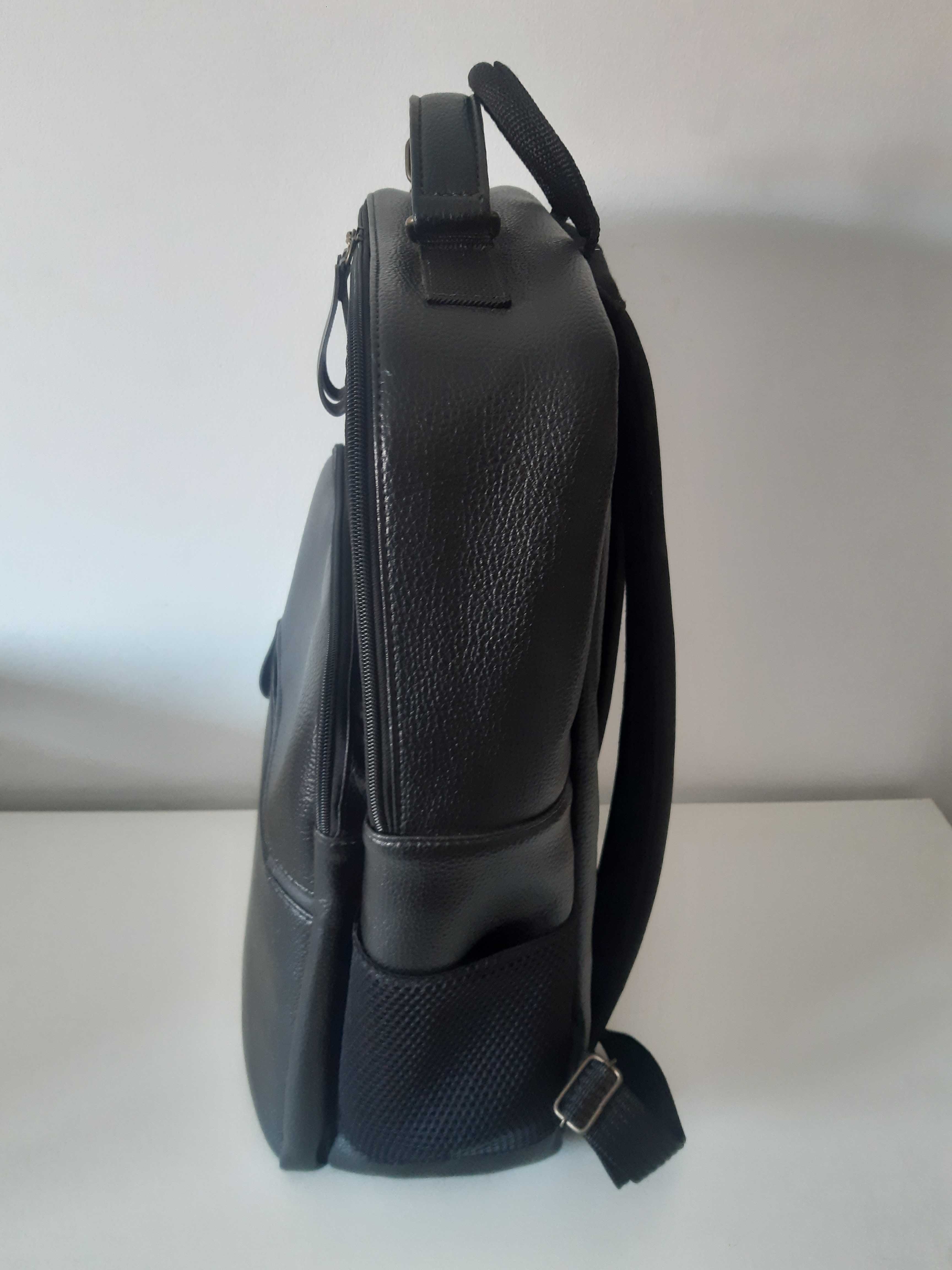 Mochila de pele executiva