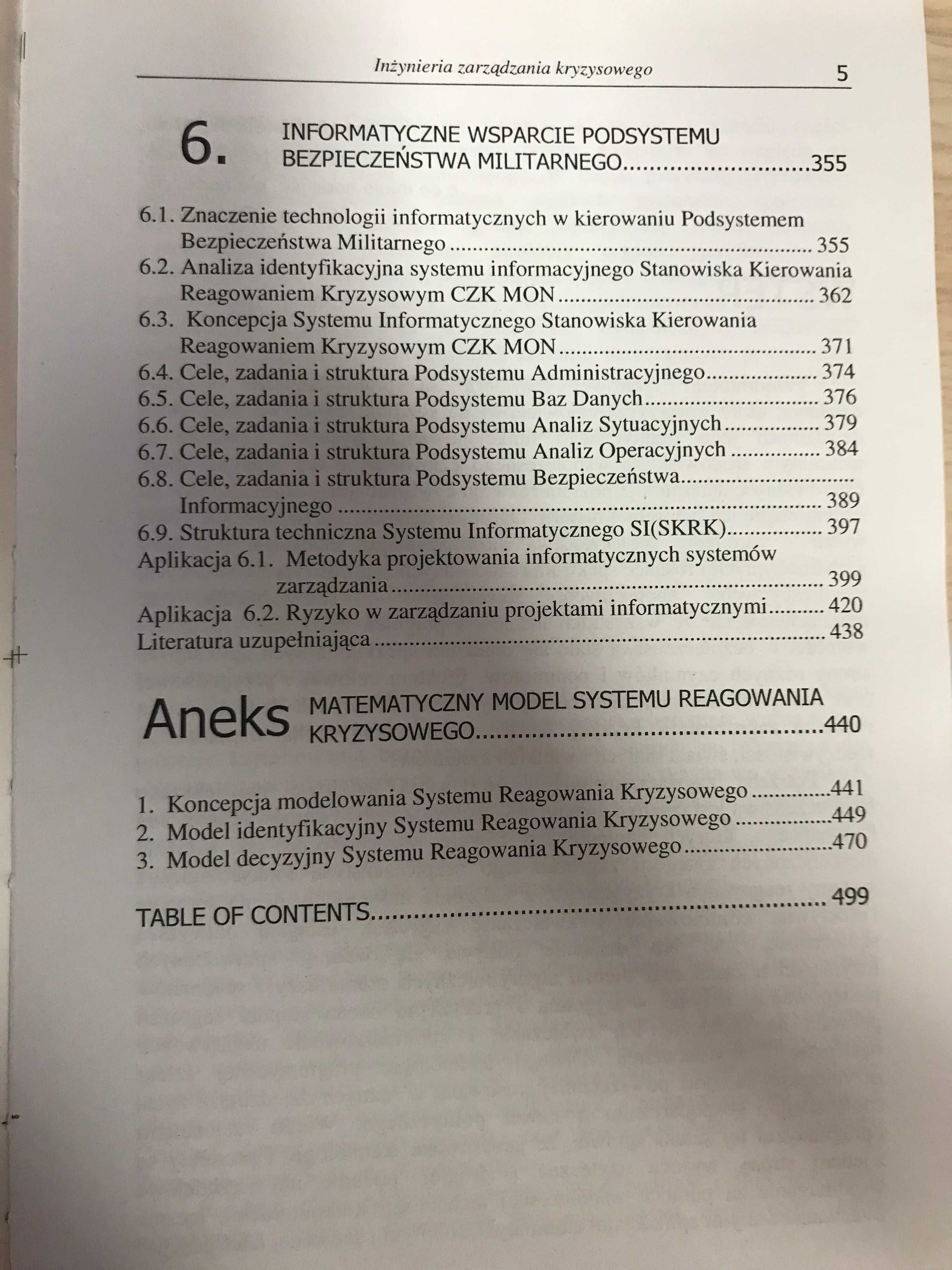 Inżynieria zarządzania kryzysowego Podejście systemowe Krzystof Ficoń