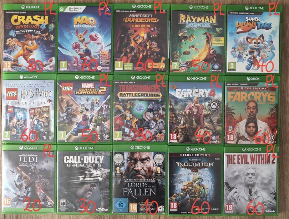 Gry na wszystkie Xbox One i Xbox Series