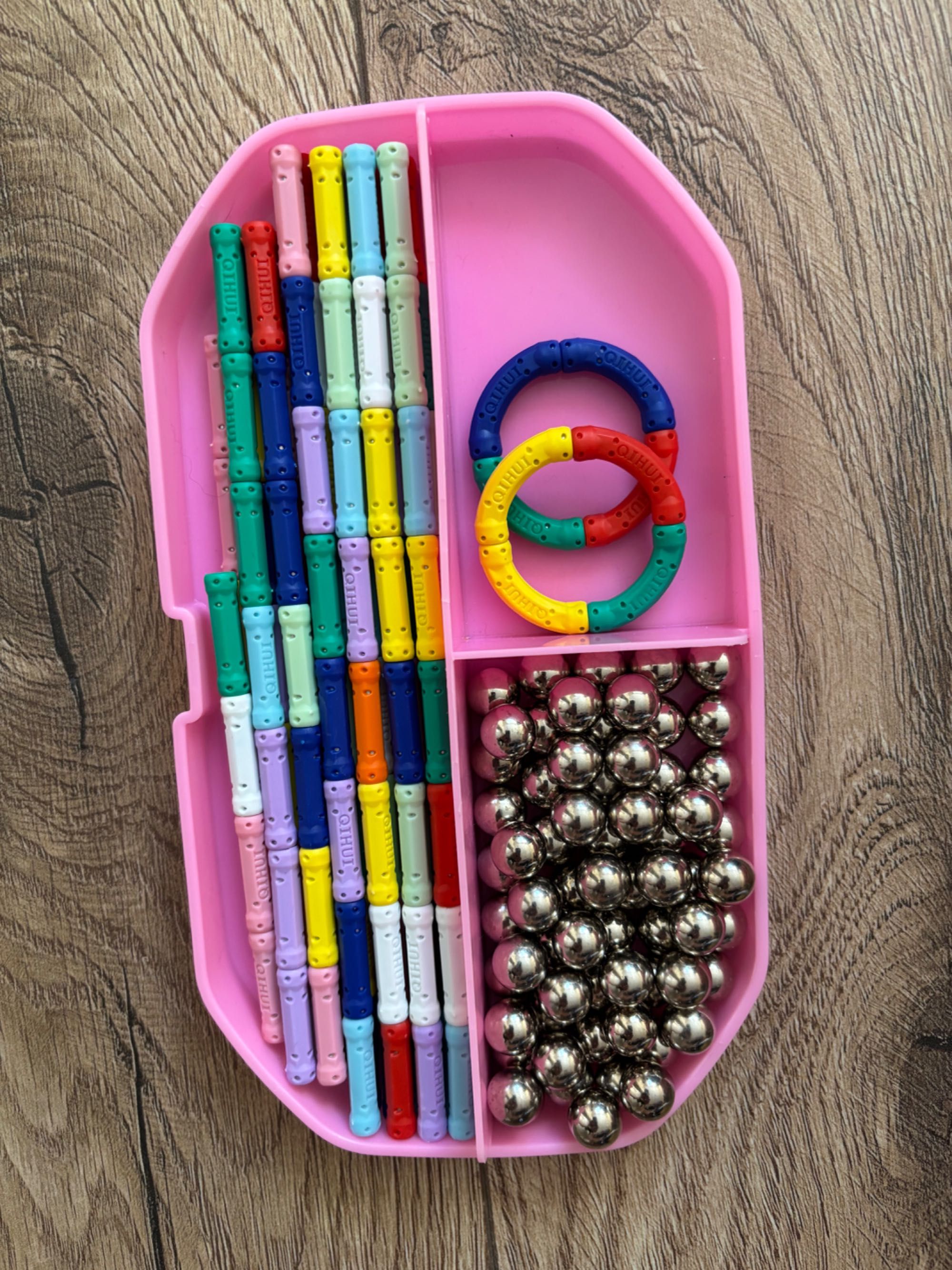 Klocki magnetyczne 268 sztuk
