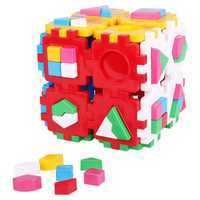 Детский развивающий Куб ТехноК 2650TXK сортер с геометрическими формам