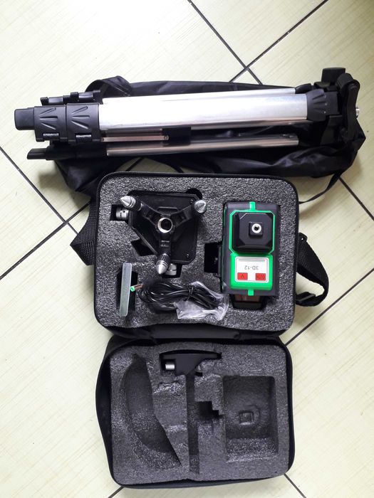 Poziomica Laserowa 3D-12 360° Laser Krzyżowy 12 Lini (Uszkodzona)