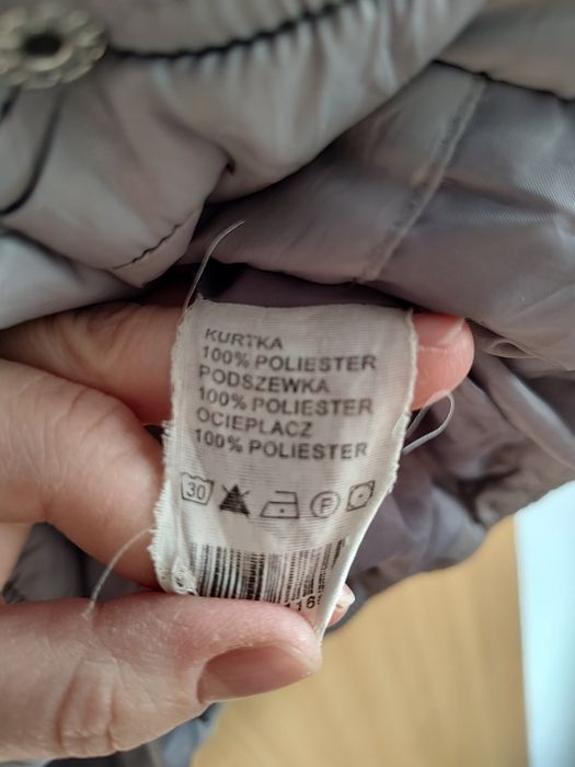 Szara kurtka pikowana