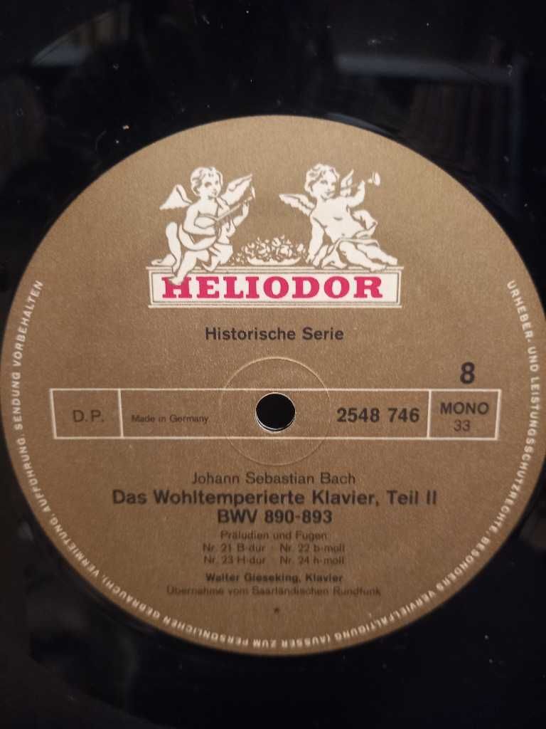 Walter Gieseking. Klavier BWV 846-983 Box 4 x płyta winylowa