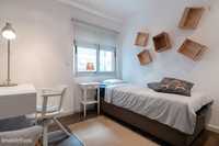 54174 - Quarto com cama de solteiro em apartamento com 3 quartos