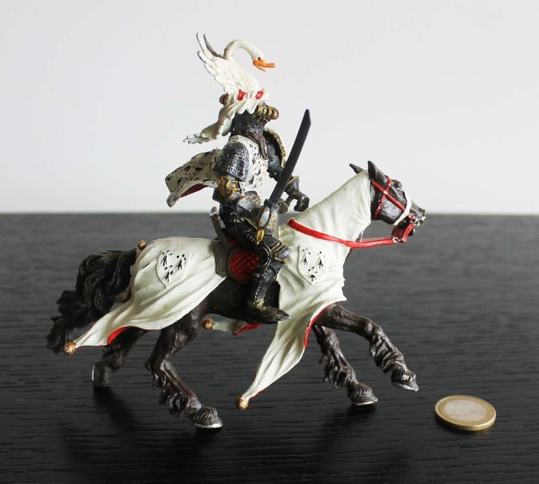 Figura Cavaleiro e cavalo Medieval Duque da Bretanha em PVC da Playtoy