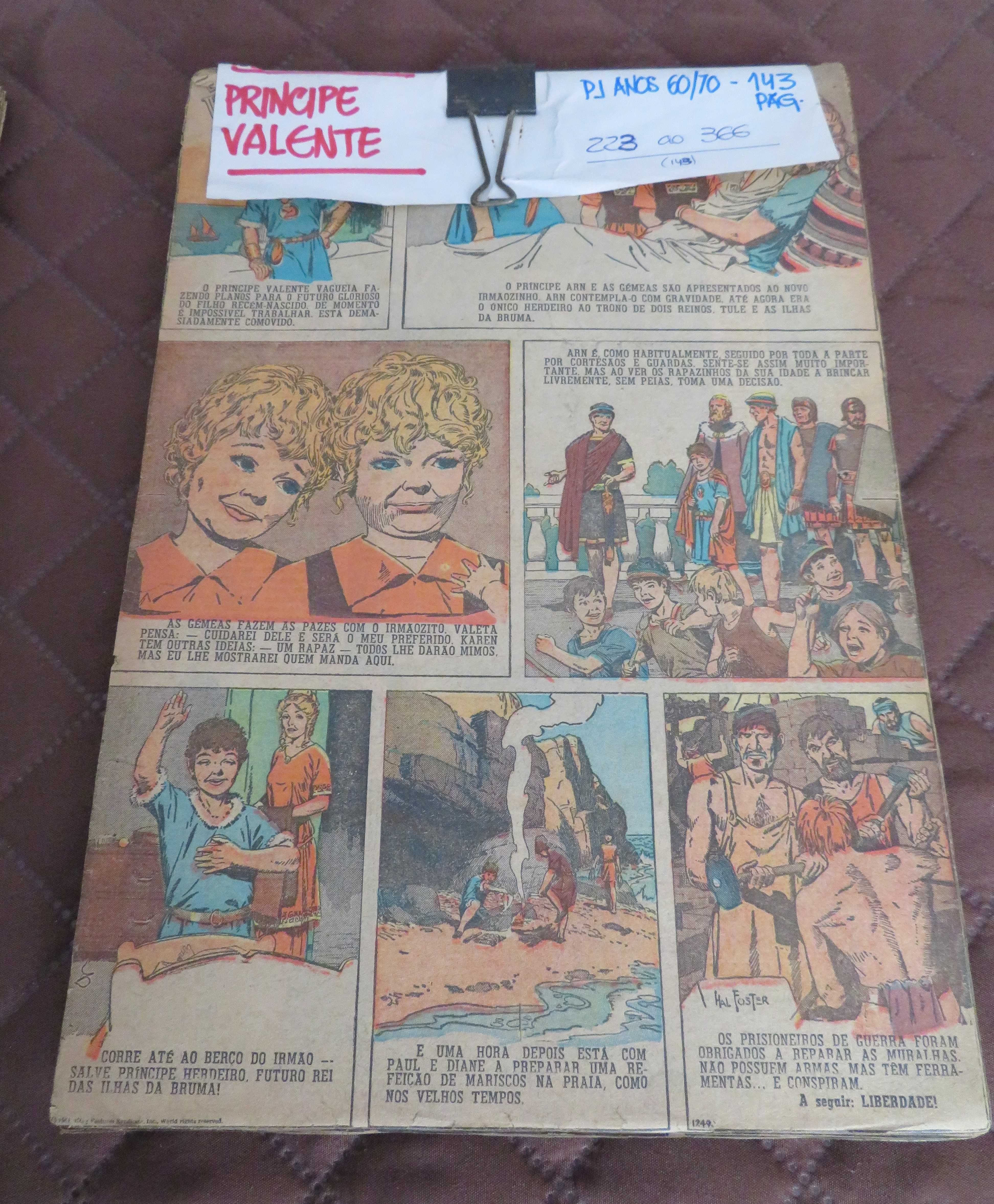 BD - Principe VALENTE/Páginas do Jornal PJ (Anos 60 / 70) - com OFERTA