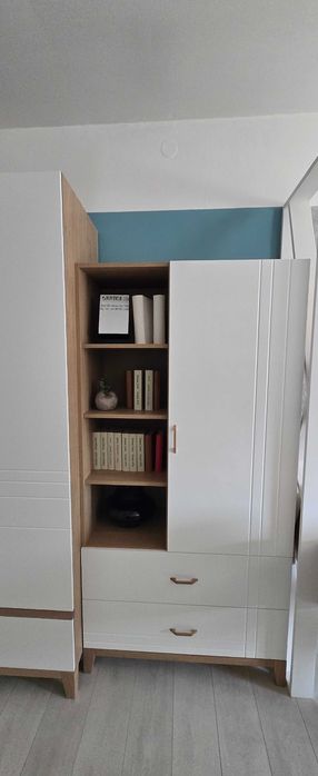 MEBLIK Scandi Hygge Oak szafa regał