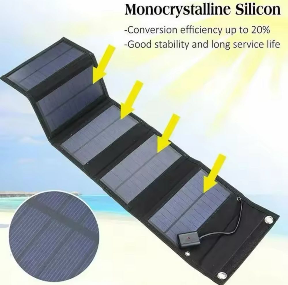 Carregador Kit painel solar portatil 40W
