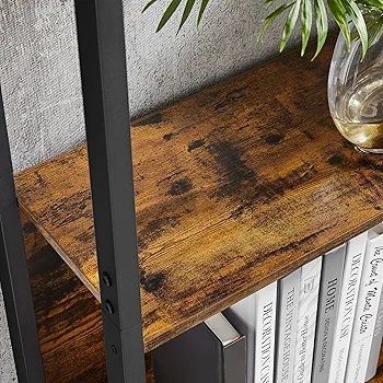 Vasagle Regał drabinkowy 14 półek metalowa rama styl  industrialny