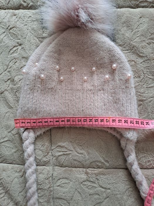 Шапка ангорова для дівчинки
