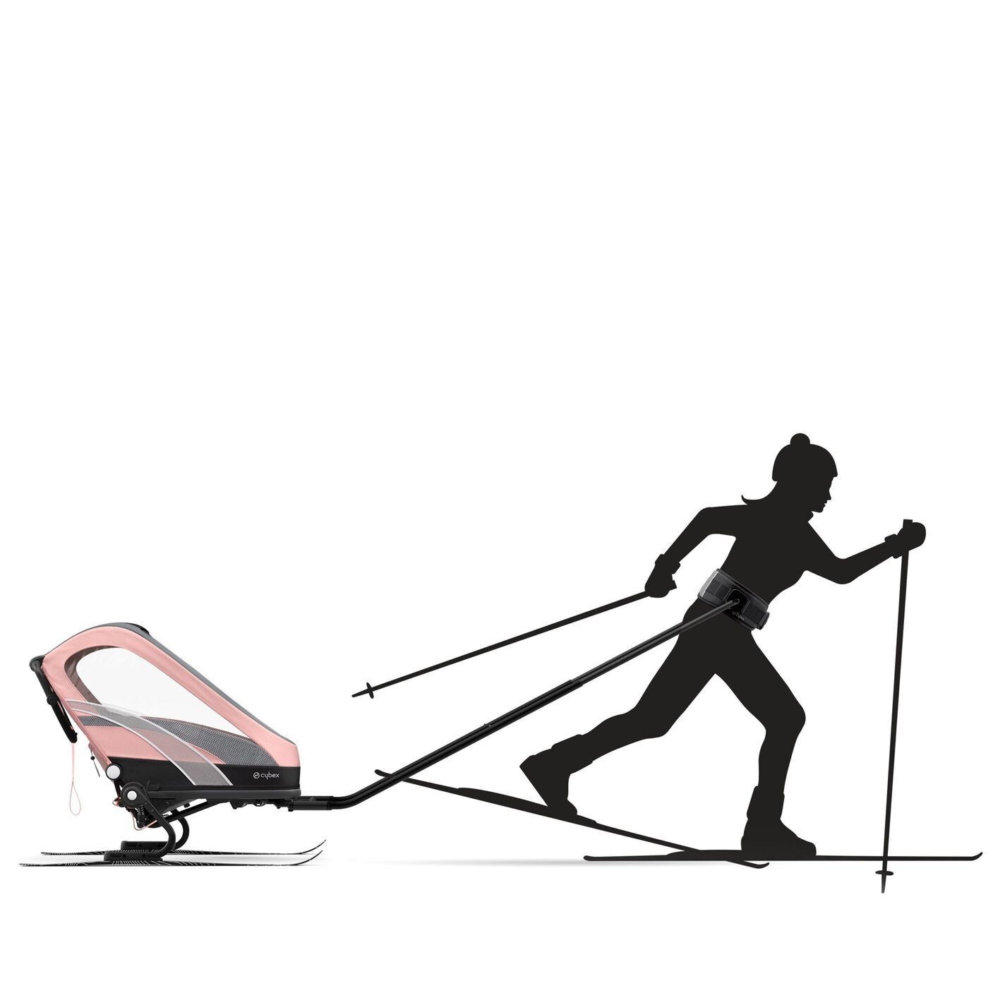 zestaw narciarski do wózka przyczepki rowerowej Cybex Zeno Skiing Kit