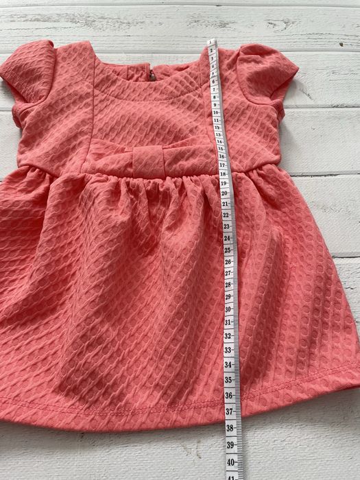 Sukienka krótki rękaw kokarda 74 do 80 roczek