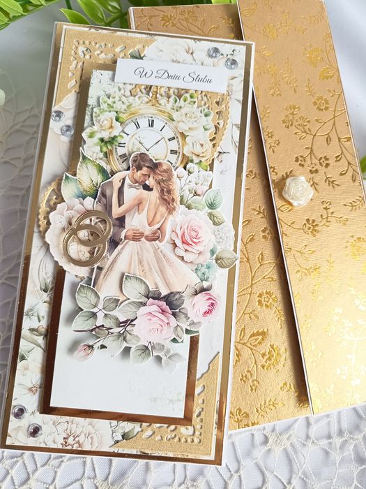 Kartka z okazji ślubu/ Młoda Para