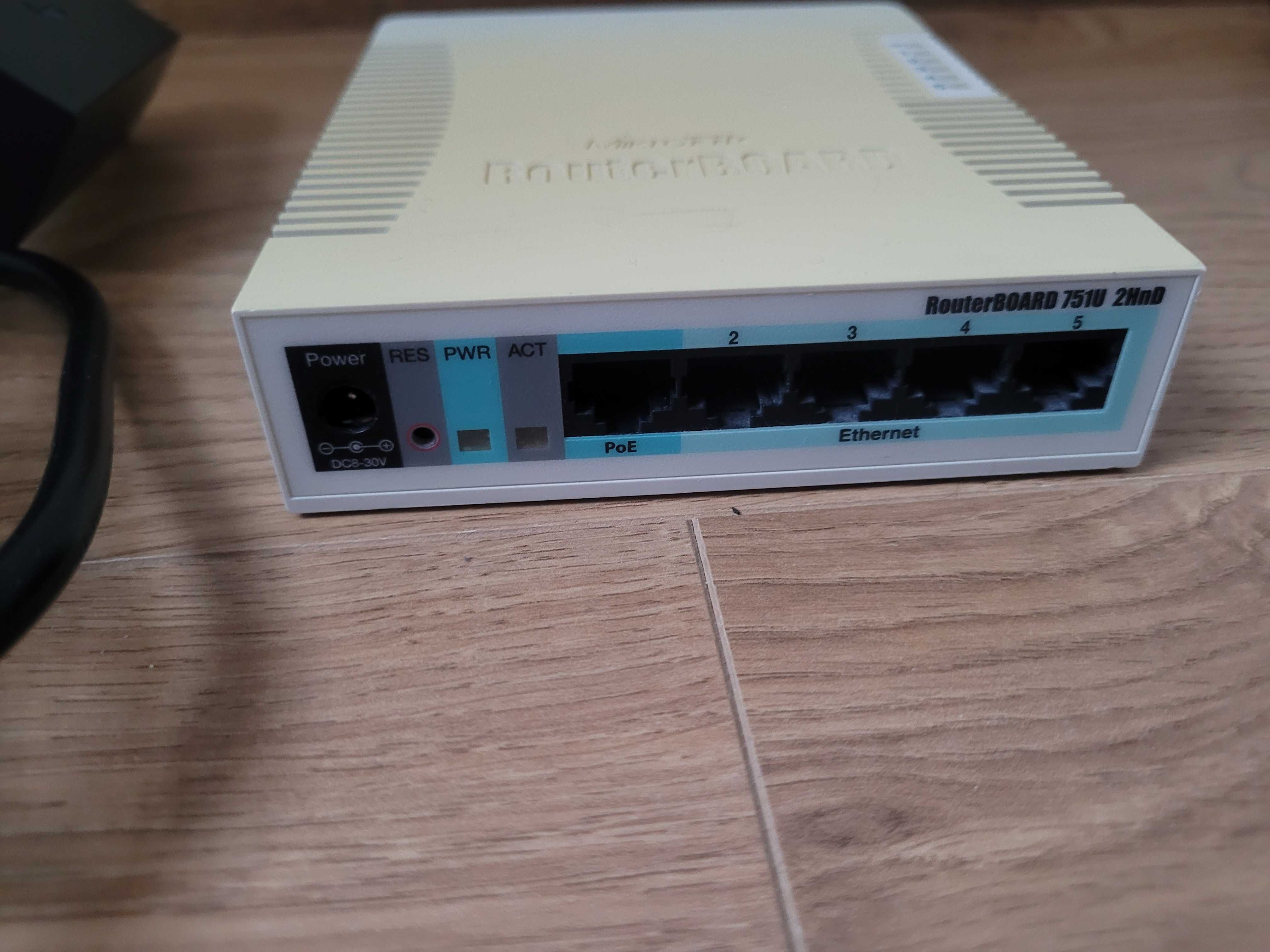 Router Mikrotik RouterBoard 751u z zasilaczem POE