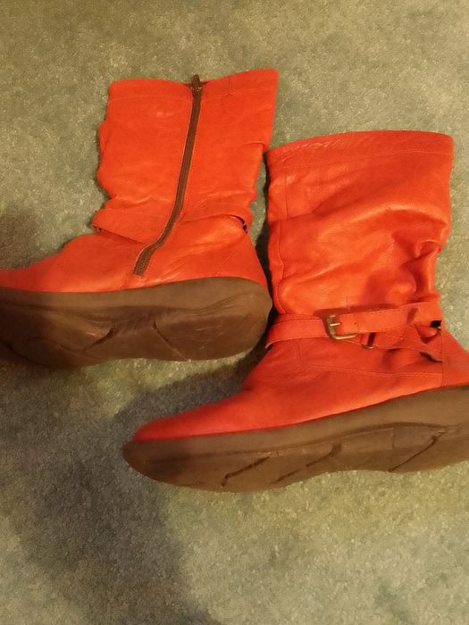 Kozaczki damskie czerwone